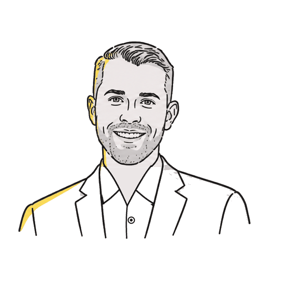 Illustrated portrait of Ryan Shiflet